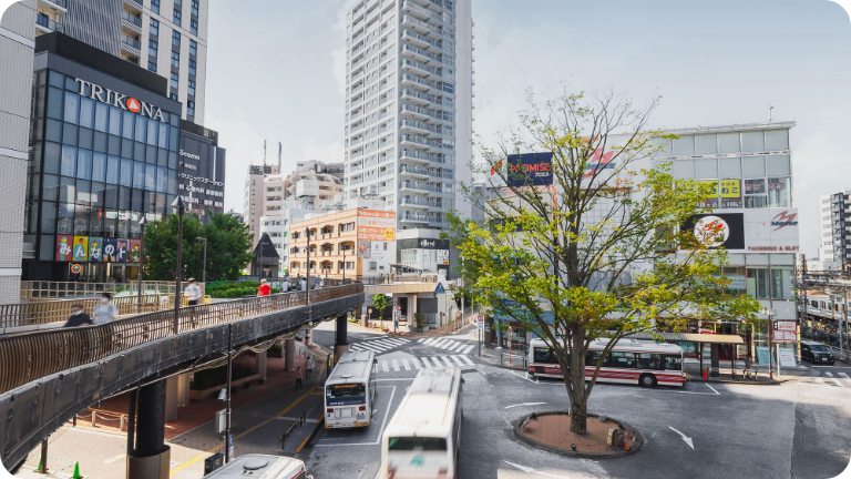 利便性と環境性を兼ね備えたエリアのイメージ