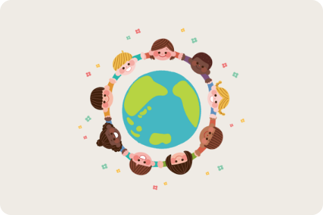 様々な人種のイラスト