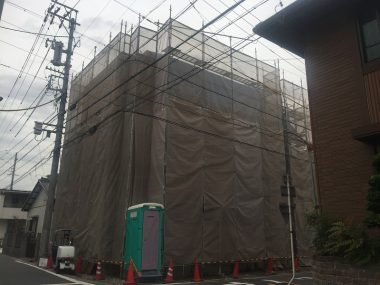 名古屋市中村区本陣の建築中写真