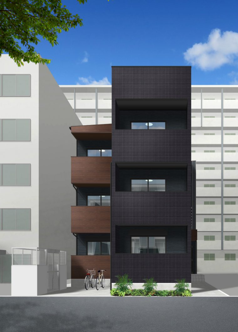 福岡アパート建設中！